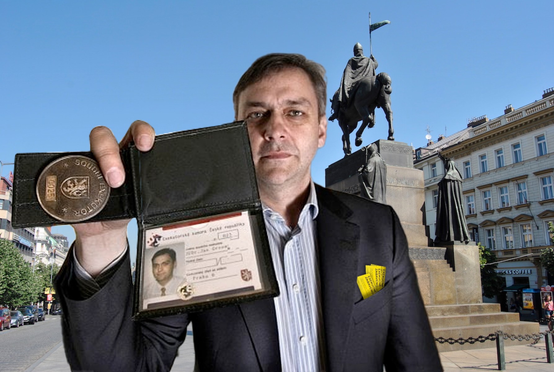 Exekutorská komora plánuje 16.9. na Václaváku předat na 30 000 nedoručených výzev
