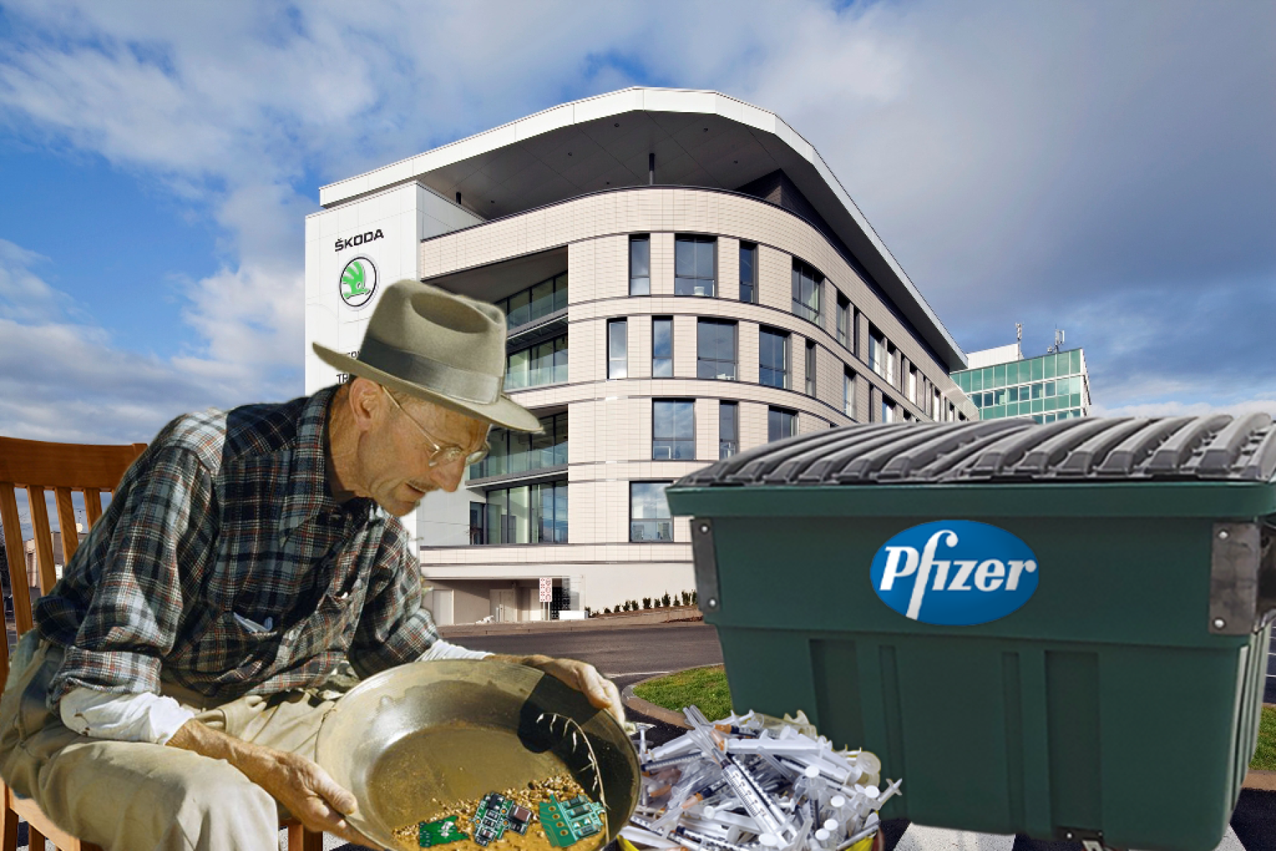 Škodovka otevřela recyklační linku nevyužitých vakcín. Bude z nich extrahovat nedostatkové čipy