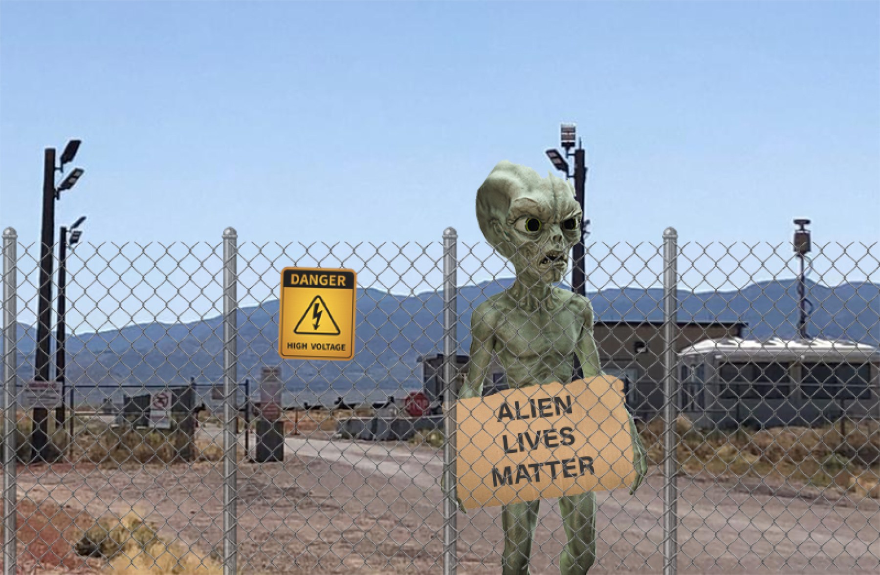 Protesty v Area51: Kvůli koronaviru musí příchozí mimozemšťané zůstat 14 dní v karanténě