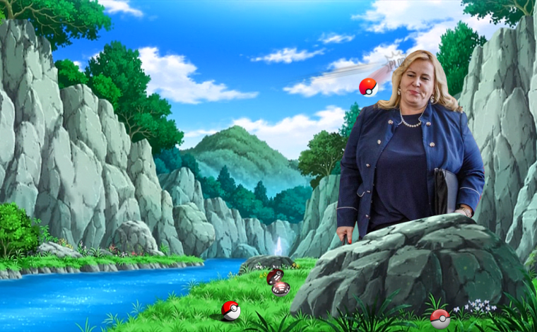 Děti házely po ministryni Dostálové pokébaly, spletly si ji se Snorlaxem