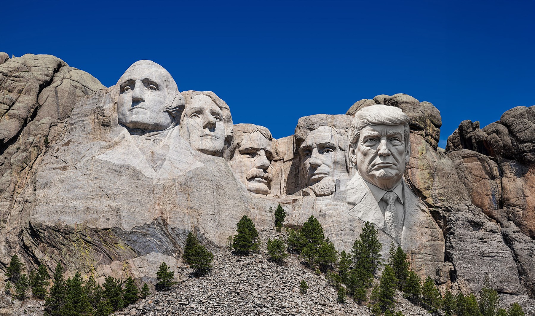 Na Mount Rushmore finišuje tesání pátého prezidenta