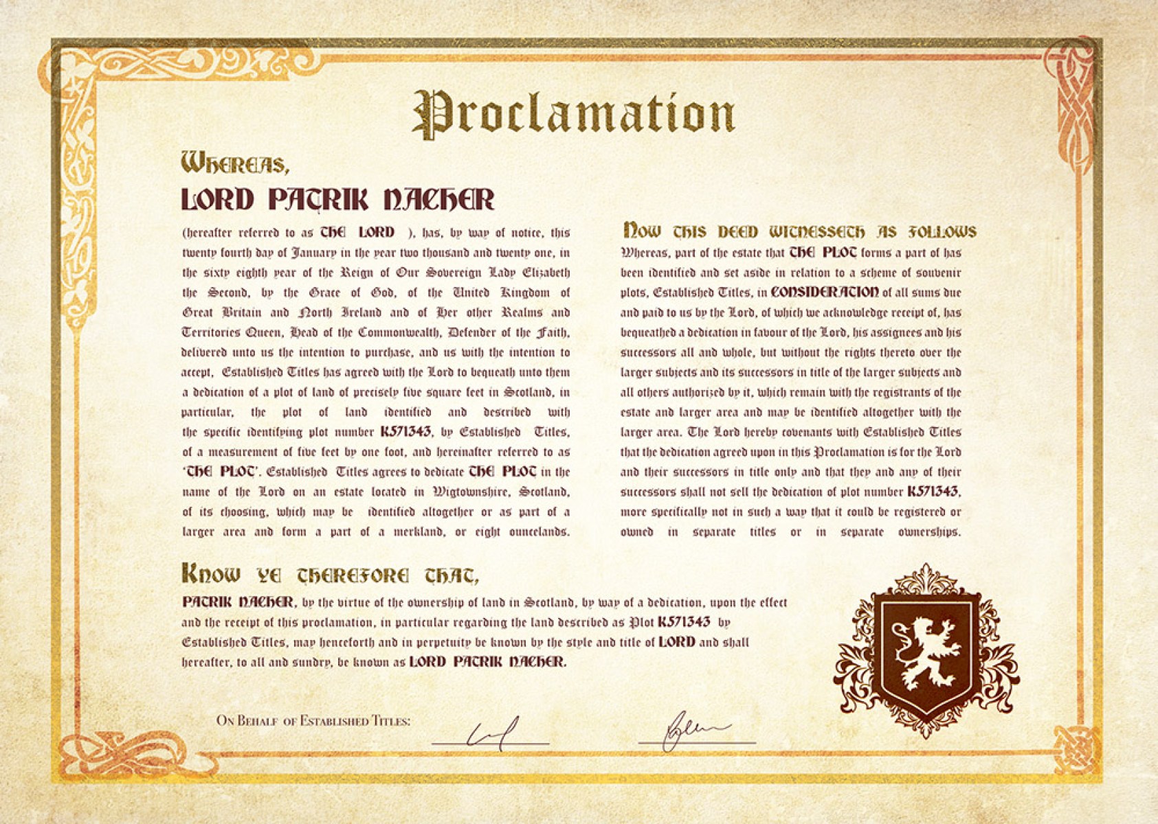 Lord Patrik Nacher
