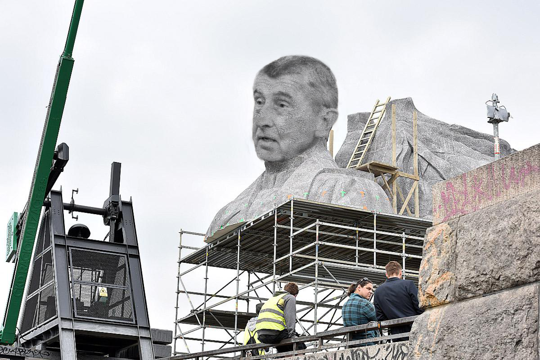 Andrej Babiš bude mít sochu na Letné, bude se jmenovat Fronta na motýle