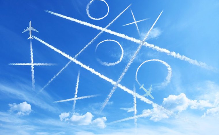SKANDÁL NA NEBI: Znudění piloti hráli chemtrails piškvorky! Vyhrál křížek