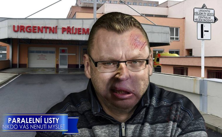Lubomír Volný šel ven a Pirát mu přerazil nos krajně doprava!