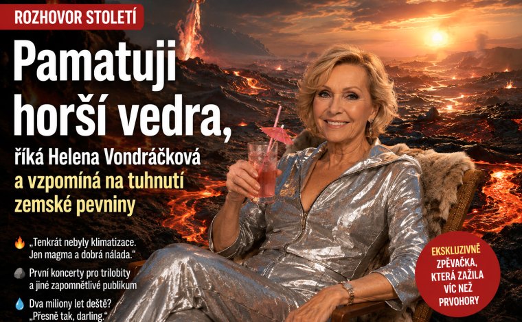 41 °C? Pamatuji horší vedra, říká Helena Vondráčková. Vzpomíná na tuhnutí zemské pevniny