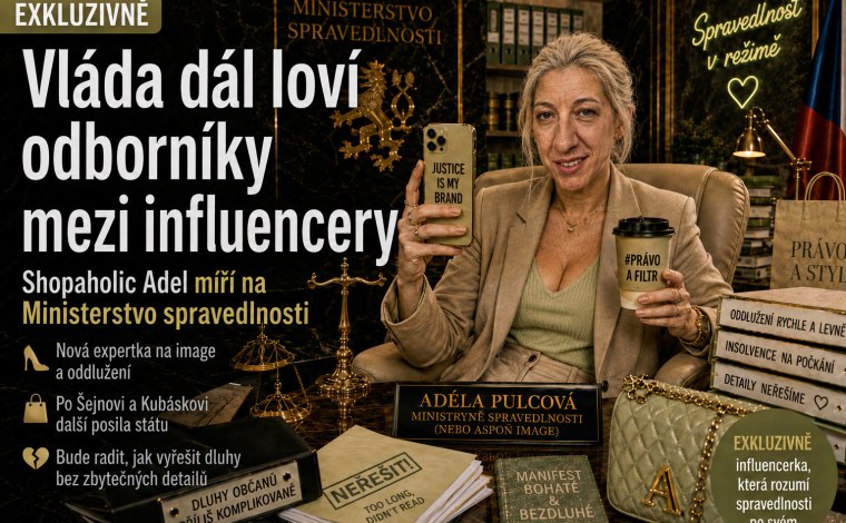 Vláda dál loví odborníky mezi influencery. Shopaholic Adel nastupuje na Ministerstvo spravedlnosti